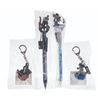 Image 2 : Mixed GODZILLA/MECHAGODZILLA Lot of Pins, Statue, Pencils and Keychains