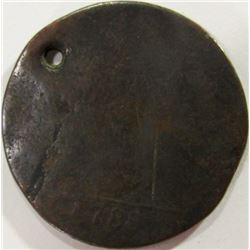 1788 Copper Coin Holed