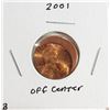Image 1 : Off Center 2001 Lincoln Cent Error Coin