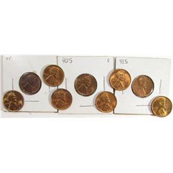 9-Coin BU Lincoln Cent Lot