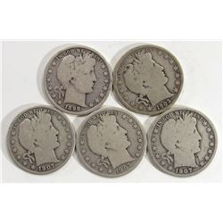 1898. 1903, 1907-D, 1907-O, 1907- S