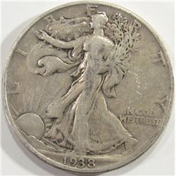 1938-Walking Liberty Half Dollar