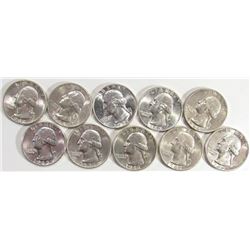 10- Washington Qtrs, Mixed Dates