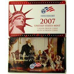 2007 U.S. MINT SILVER PROOF SET