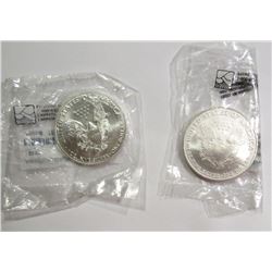 2007 & 2018 .999 SILVER ONE OUNCE EAGLE
