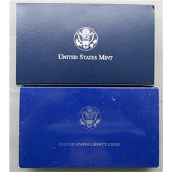 1986 STATUE OF LIBERTY 2 COIN SET;