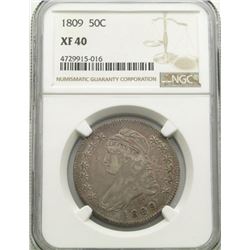 1809 BUST HALF DOLLAR NGC XF40