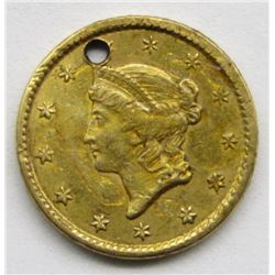 1851 $1 LIBERTY GOLD COIN