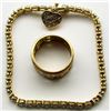 Image 1 : FLASHY STELRING RING AND BRACELET. LOOKS NEW!