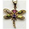 Image 2 : MATHCING SET OF DRAGONFLY NECKLACE AND