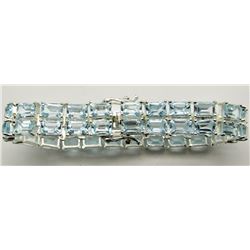 BEAUTIFUL STERLING 7" BRACELET W/CLASP