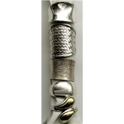 5-MODERN STERLING RINGS