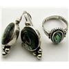 Image 1 : SET OF MEXICO STERLING SHEASHELL/ABILONE RING &