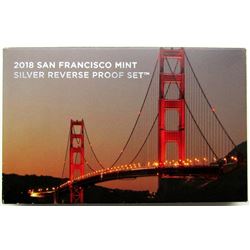 2018 SAN FRANCISCO MINT REVERSE PROOF SILVER SET