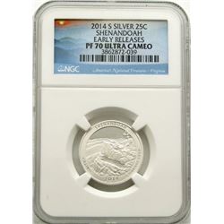 2014 S SILVER QUARTER SHENANDOAH