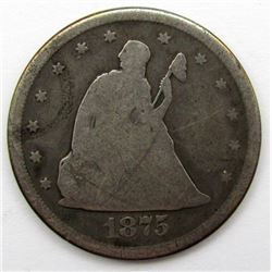 1875-CC TWENTY CENT PIECE