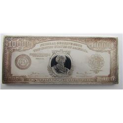 12ozt SILVER BAR DESIGNED LIKE $10,000 FRN