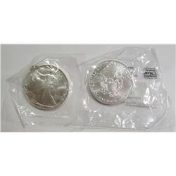 1994 & 2016 AMERICAN SILVER EAGLES