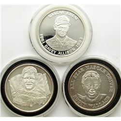 3-NASCAR .999 1oz SILVER ROUNDS