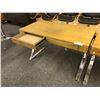 Image 2 : ALEXA WALNUT 4' CHROME BASE WRITING DESK