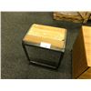 Image 1 : BEDFORD METAL AND WOOD TOP STOOL
