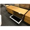 Image 2 : LIGHT WALNUT 5' ENTERTAINMENT STAND