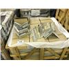 Image 2 : LIGHT WEATHERED EXTERIOR WALL INTERLOCKING CORNER TILES, APPROX. 160 PIECES ON PALLET