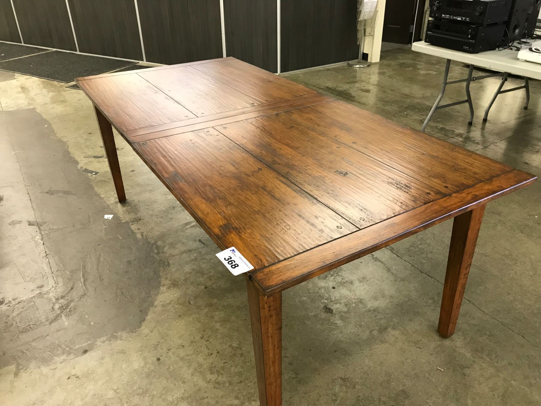 Handscraped Rustic Table CHERRY HANDSCRAPED METRO EXTENSION DINING ROOM TABLE, 83INCH TO 118INCH ...