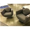 Image 2 : AMELIE LARKSPUR STONE SWIVEL CHAIR