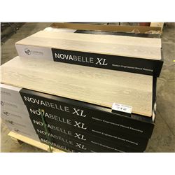 NOVABELLE XL BROADWAY OAK ENGINEERED FLOORING APPROX. 28 BOXES, 683 SQ FT.