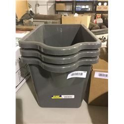 AGF 2 Quart Rectangular Pail Lot of 3