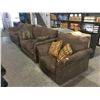 Image 1 : NEWChoco Sofa, Love Seat Set and Sofa Chair w/ Throw Pillows Lot of 3
