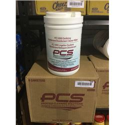 Case of PCS DisinfectantWipes (6 Canisters)