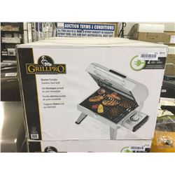 Grill Pro Electric Portable Stainless Steel Grill
