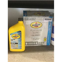 CASE LOT Pennzoil 6 x 1L Platinum 4Wx40 Synthetic oil