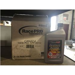 CASE LOT (6x1qt) race pro 5W-30 synthetic oil