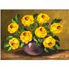 Image 1 : Oil on Board Still Life Flowers Signed J. SMID