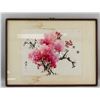 Image 2 : Signed Korean Watercolor on Paper Flowers