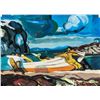 Image 1 : George Bellows US Realist Oil and Gouache on Paper
