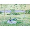 Image 1 : French Impressionist Gouache Paper Signed Monet