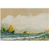 Image 1 : Watercolor on Paper "Fenwick Moor" Signed HBilling