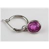 Image 2 : 4.0ct Ruby Hoop Earrings RV $1000