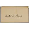 Image 2 : Satchel Paige Autographed Postcard GPC JSA