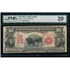 Image 1 : 1901 $10 Bison Legal Tender Note PMG 20