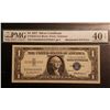 Image 1 : 1957 $1 Silver Certificate Mismatch Serial Number Note PMG 40EPQ