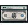 Image 1 : 1914 $5 Chicago Federal Reserve Note PMG 35