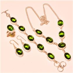 4 Piece Peridot Jewelry Set