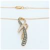 Image 3 : 14KT Rose Gold 0.82ctw Levian Diamond Pendant with Chain