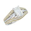 Image 2 : 14KT Two Tone Gold 1.50ctw Diamond Ring