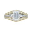 Image 3 : 14KT Two Tone Gold 1.50ctw Diamond Ring